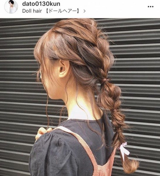 可愛いヘアカラーとアレンジでこの夏楽しみましょう 大阪 東心斎橋にある美容室 Doll Hair ドールヘアー ヘアサロン